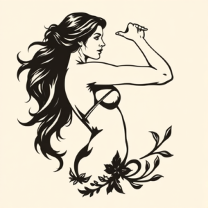 Side View Aphrodite Tattoo