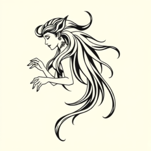 Side View Aquarius Tattoo