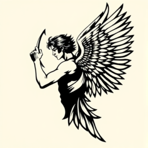 Side View Archangel Tattoo