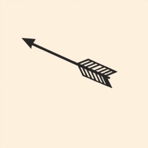 Side View Arrow Tattoo