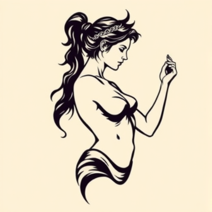 Side View Artemis Tattoo