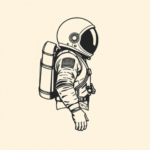 Side View Astronaut Tattoo