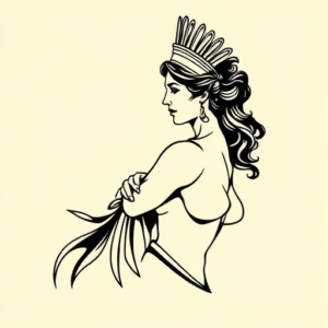 Side View Athena Tattoo