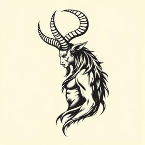 Side View Baphomet Tattoo