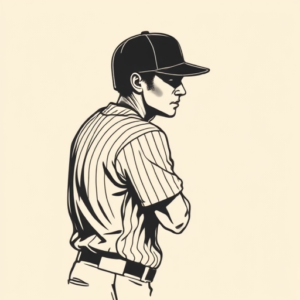 Side View Baseball Tattoo