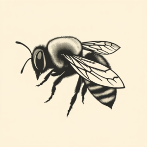 Side View Bee Tattoo