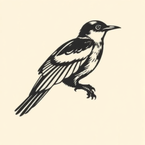 Side View Bird Tattoo