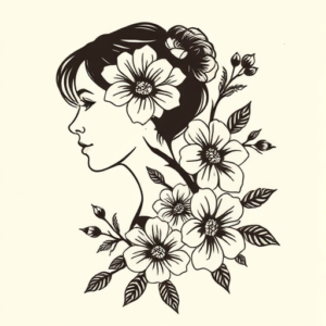 Side View Botanical Tattoo