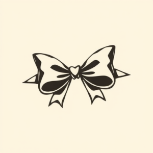 Side View Bow Tattoo