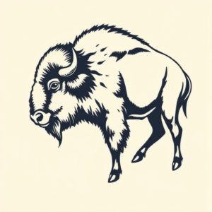 Side View Buffalo Tattoo