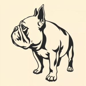 Side View Bulldog Tattoo