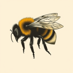 Side View Bumblebee Tattoo