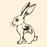 Side View Bunny Tattoo