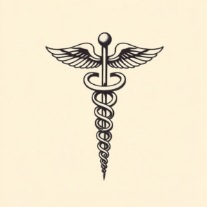 Side View Caduceus Tattoo