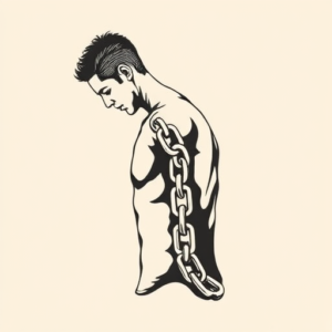 Side View Chain Tattoo