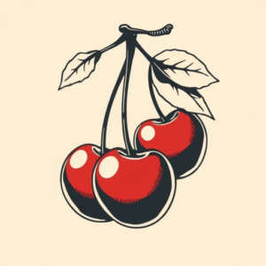 Side View Cherry Tattoo