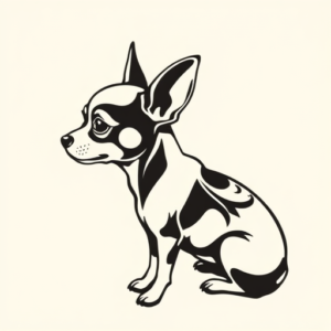 Side View Chihuahua Tattoo