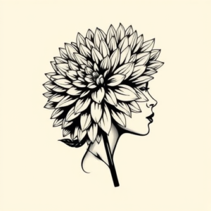 Side View Chrysanthemum Tattoo