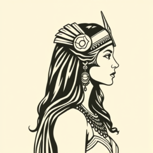 Side View Cleopatra Tattoo