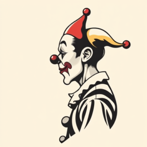Side View Clown Tattoo