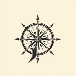 Side View Compass Tattoo