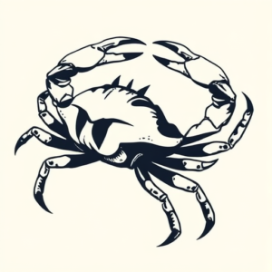 Side View Crab Tattoo