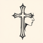 Side View Cross Tattoo