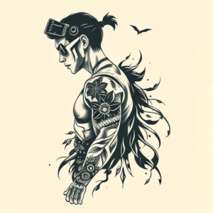 Side View Cyber Tattoo