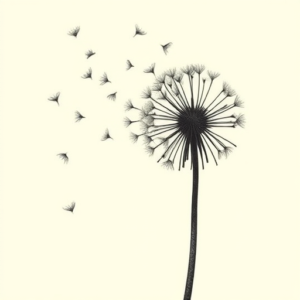 Side View Dandelion Tattoo