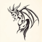 Side View Devil Tattoo
