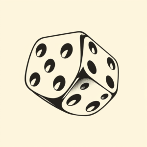 Side View Dice Tattoo