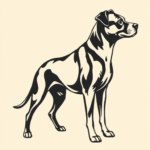 Side View Dog Tattoo