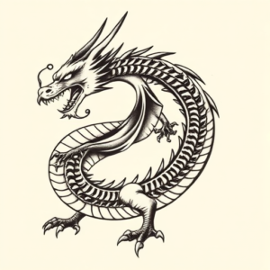 Side View Dragon Tattoo