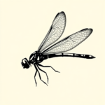 Side View Dragonfly Tattoo