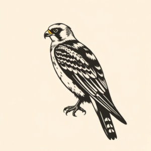 Side View Falcon Tattoo