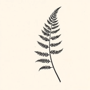 Side View Fern Tattoo