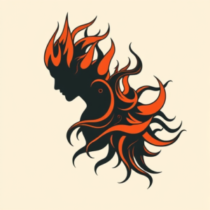 Side View Fire Tattoo