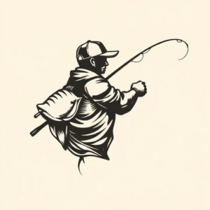 Side View Fishing Tattoo