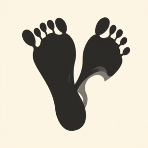 Side View Footprint Tattoo