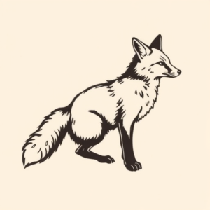 Side View Fox Tattoo