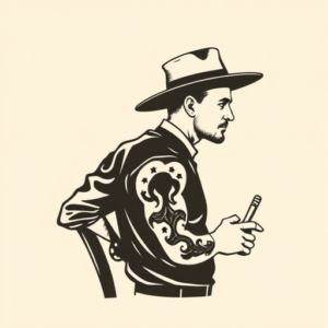 Side View Gambling Tattoo