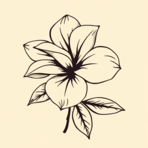 Side View Gardenia Tattoo