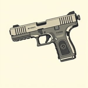 Side View Glock Tattoo
