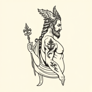 Side View God Tattoo