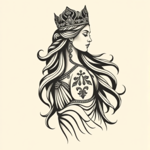 Side View Goddess Tattoo