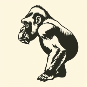 Side View Gorilla Tattoo