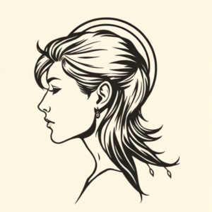 Side View Halo Tattoo