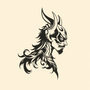 Side View Hannya Tattoo