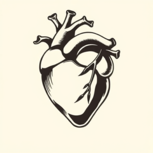 Side View Heart Tattoo