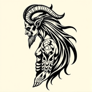 Side View Hecate Tattoo